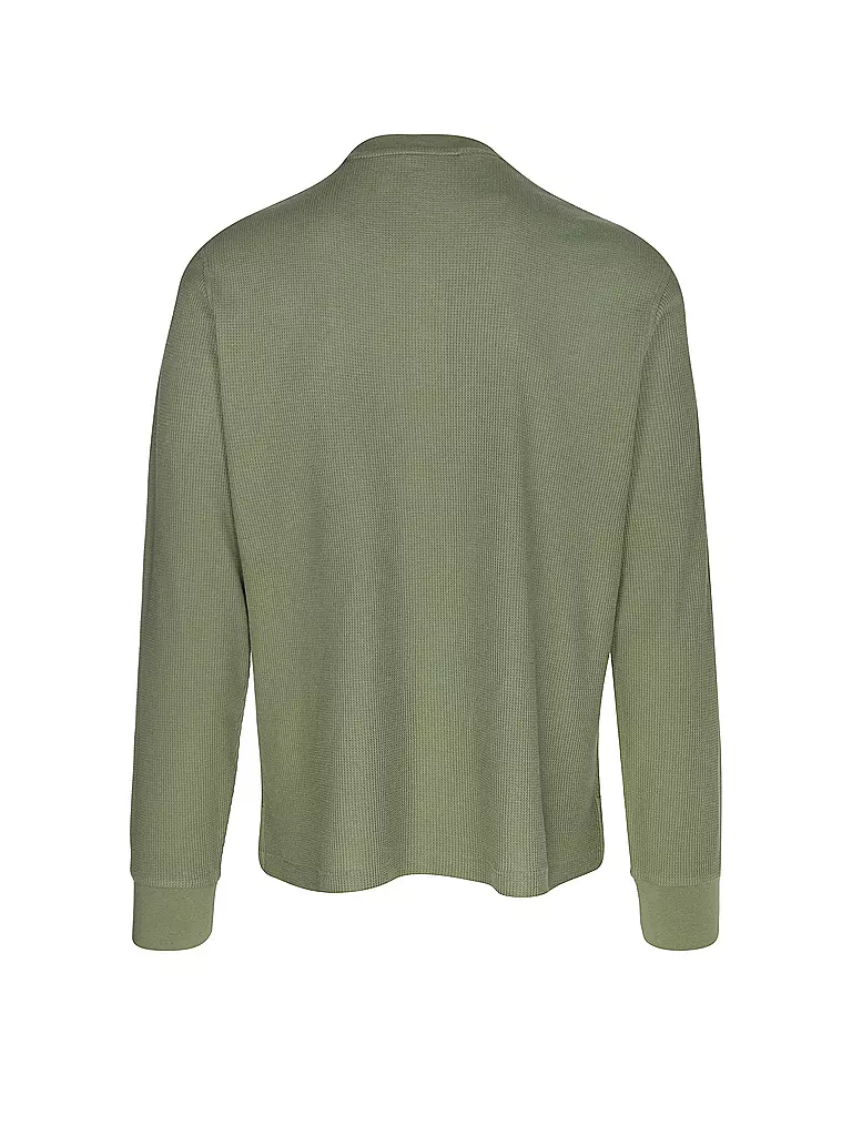 POLO RALPH LAUREN Pyjamashirt HENLEY dunkelgrün