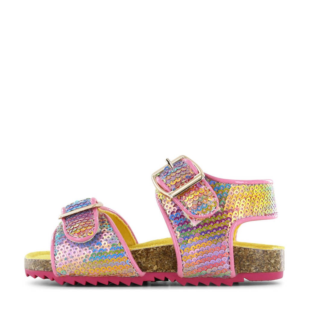 Go Banana's sandalen met pailletten roze