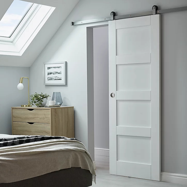 Système coulissant 2 pour porte en bois