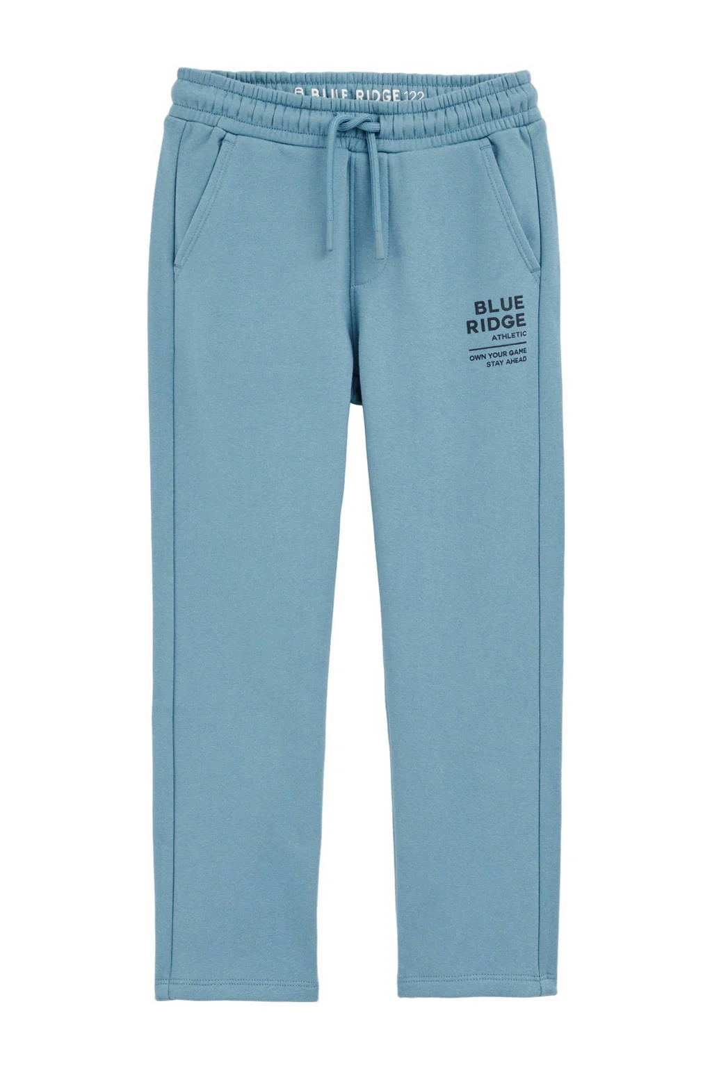 WE Fashion Blue Ridge straight sweatpant lichtblauw
