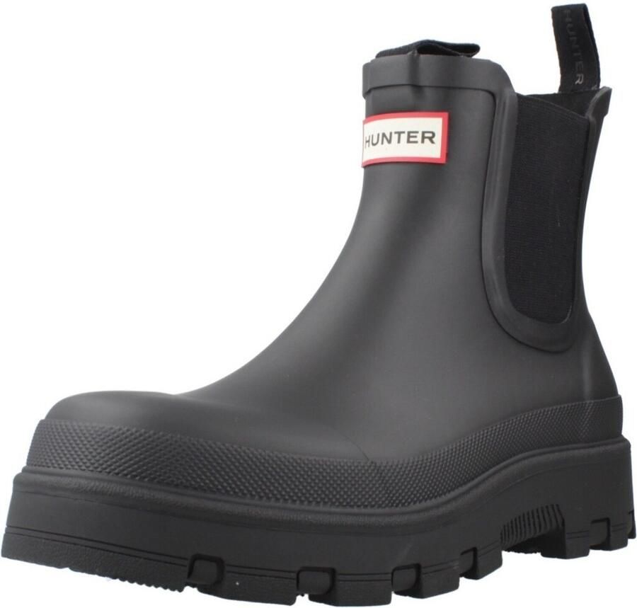 Hunter Boots Ele ts Elastic Chelsea Boot Rubberlaarzen zwart