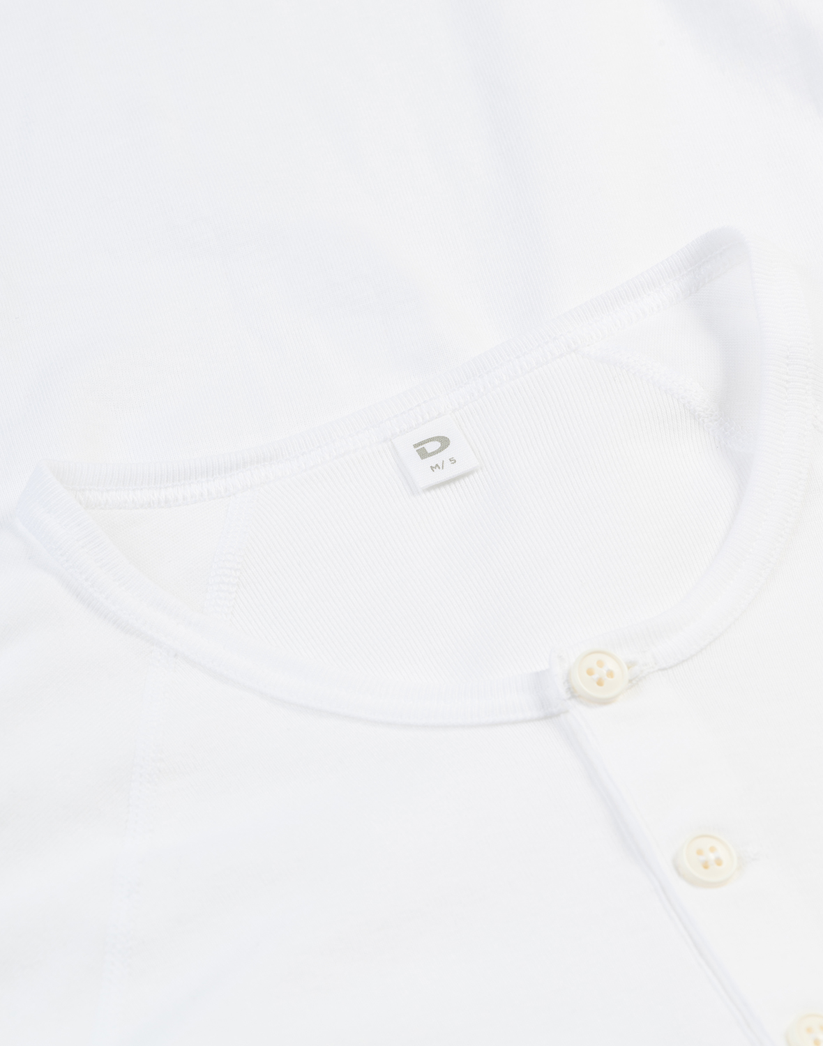 Shirt met knopen van katoen voor heren in Wit