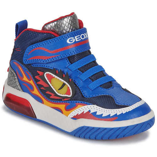 Geox - J INEK BOY D - Bleu / Rouge