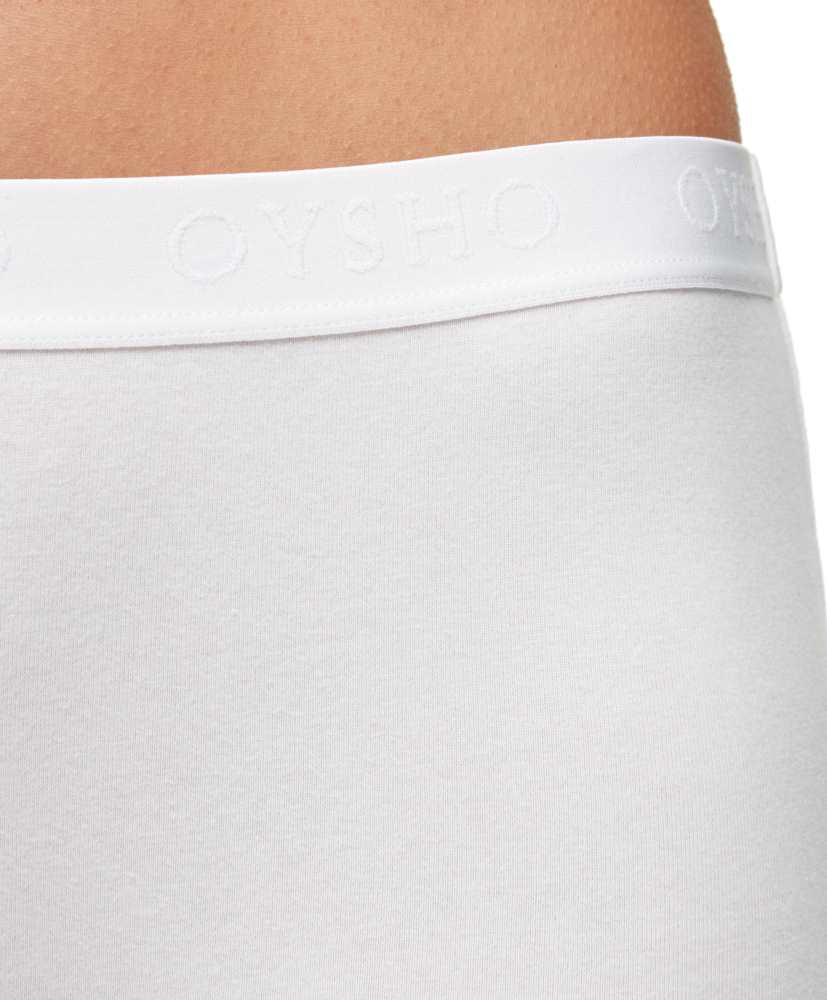 2 calcinhas tipo culote de algodão com logotipo