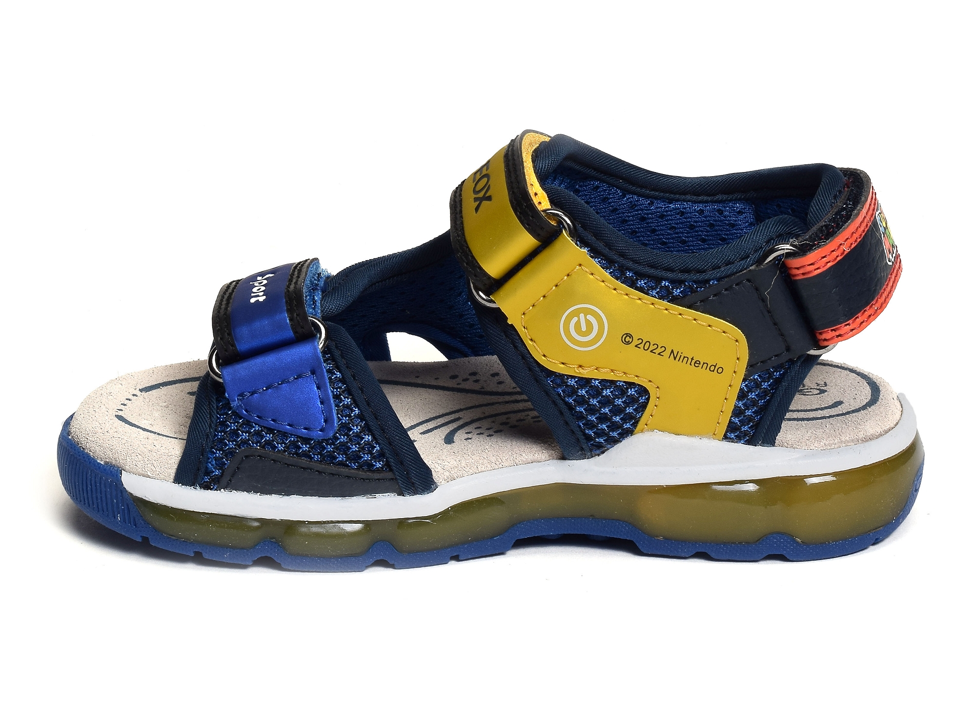J sandale android ba bleu jaune