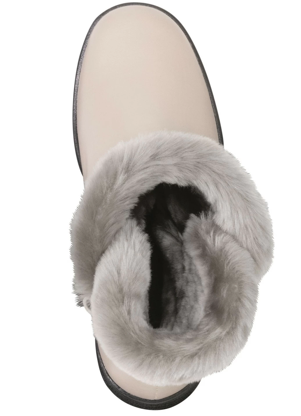 ELENA EDEN Stiefelette mit flauschigem Lammfellbesatz