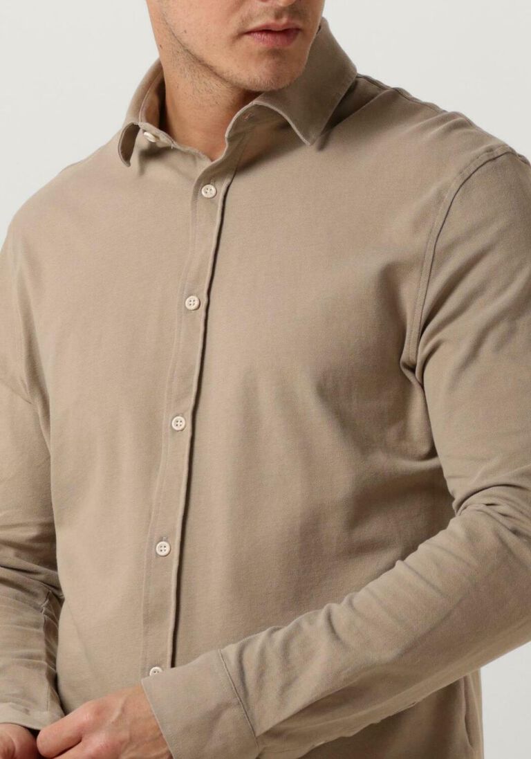 THE GOODPEOPLE beige the goodpeople casual overhemd strong