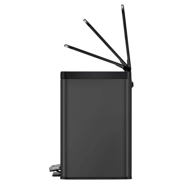 EKO Essential Recycler pedaalemmer afvalscheider - 3 x 9L - zwart