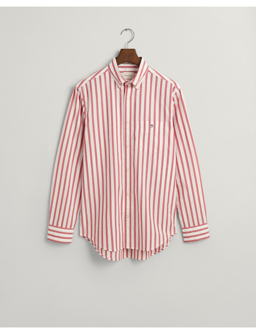 Long Sleeve Striped Shirt Pink