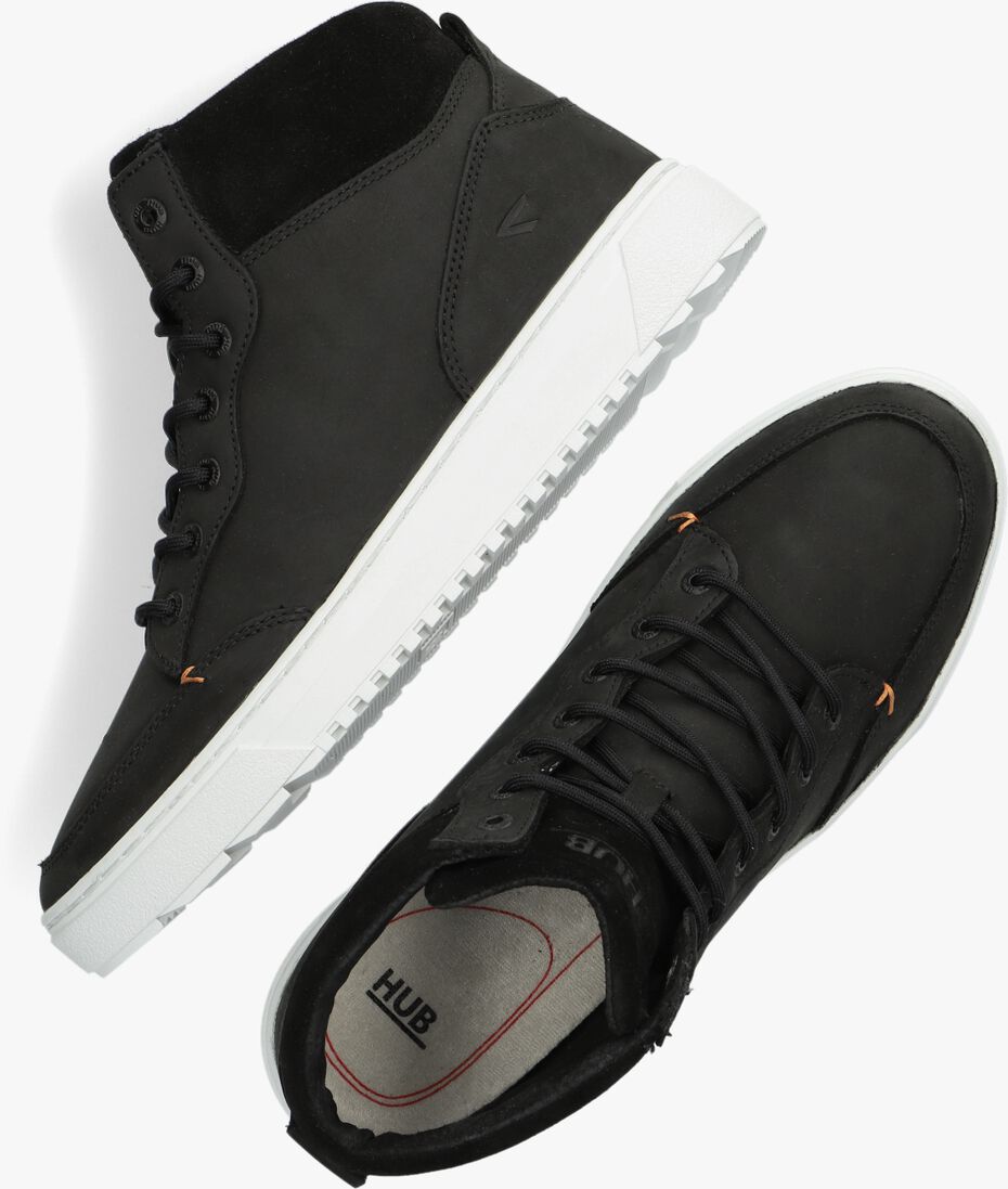 HUB zwarte hub hoge sneaker dundee