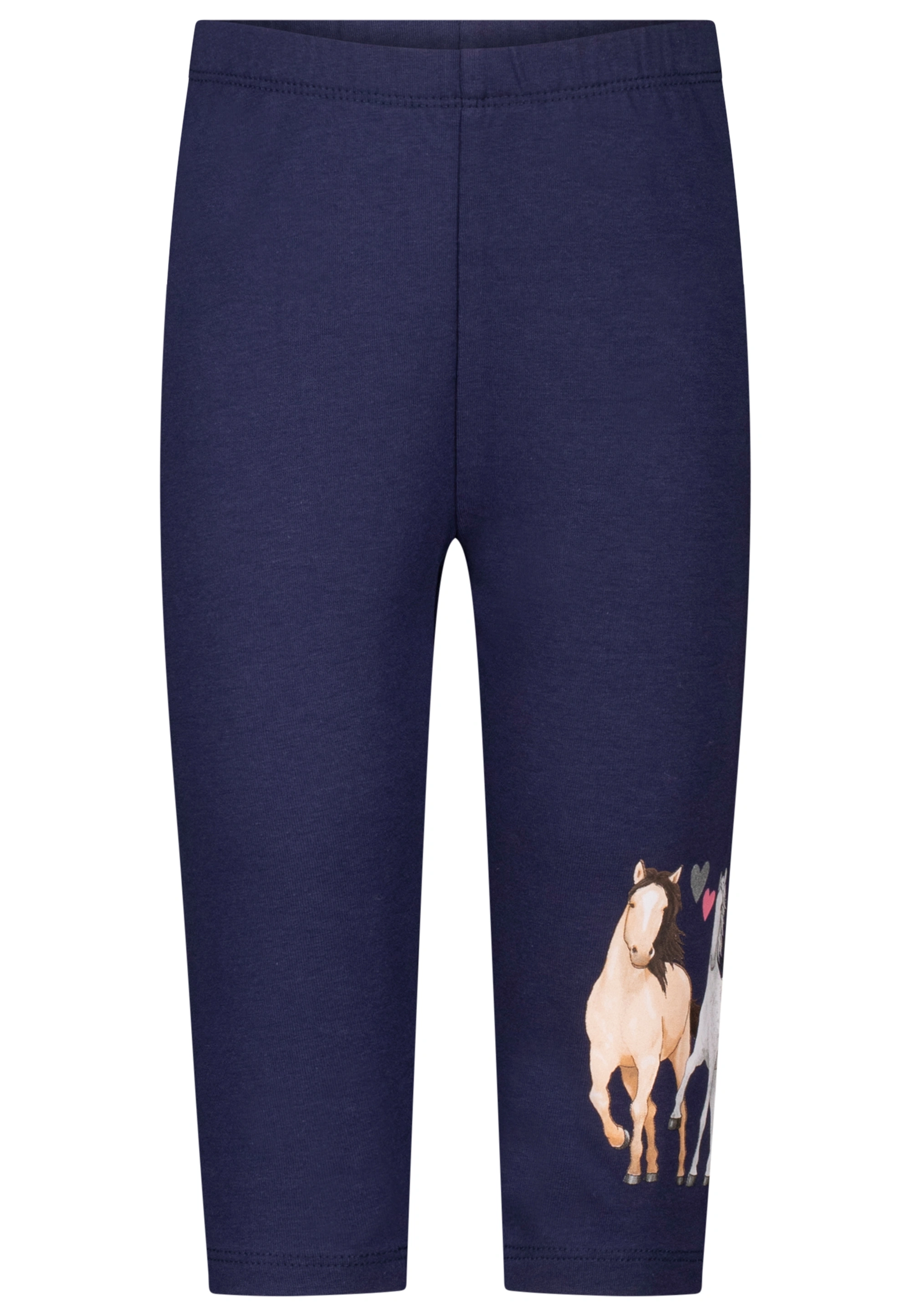 Capri-Leggings HORSE LOVE in true navy