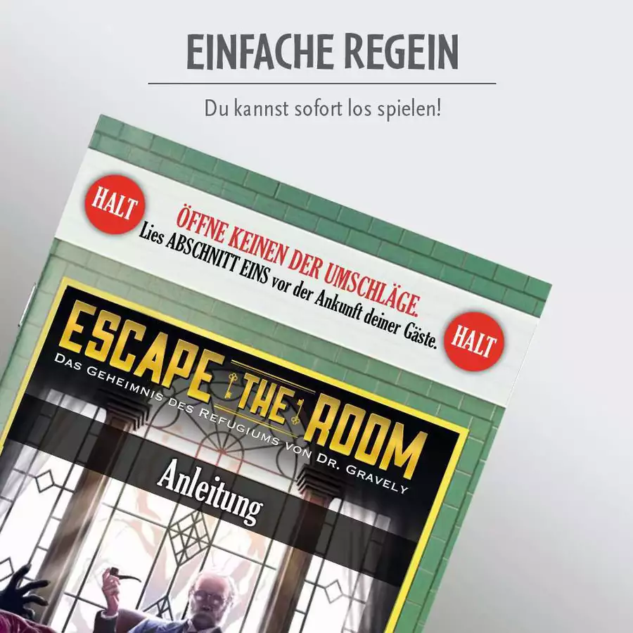 Thinkfun Escape the Room - Das Geheimnis des Refugiums von Dr. Gravely bunt