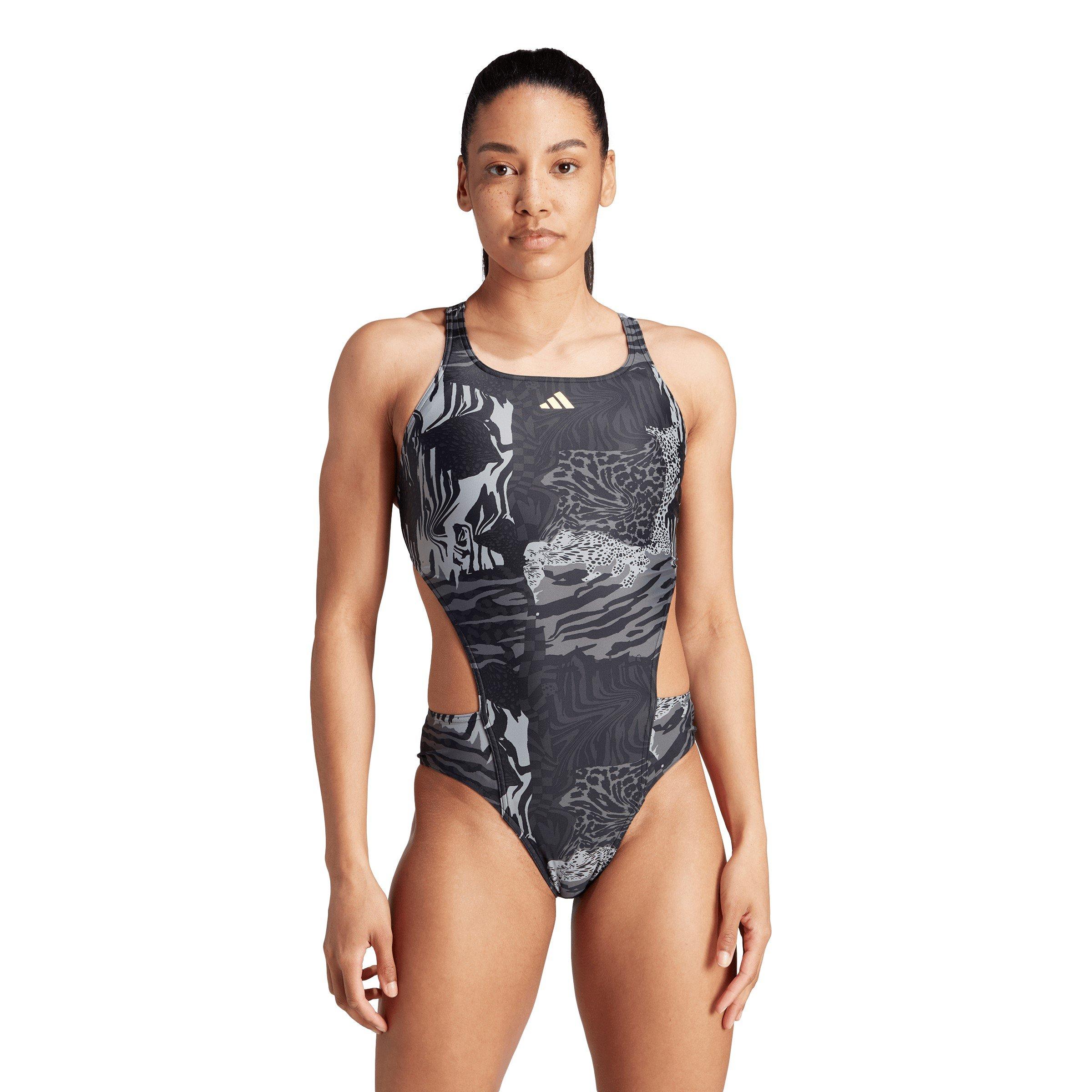 adidas Allover Graphic Swimsuit Womens