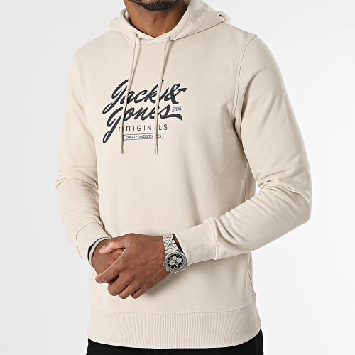 Sweat Capuche Symbol Beige