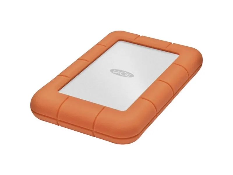 LaCie Rugged Mini - Harddisk - 4 TB - ekstern (bærbar) - USB 3.0 - 5400 rpm - 256-bit AES - med Seagate Rescue Data Recovery