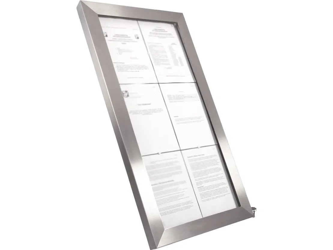 Securit® 6xA4 STAINLESS STEEL informationsdisplay