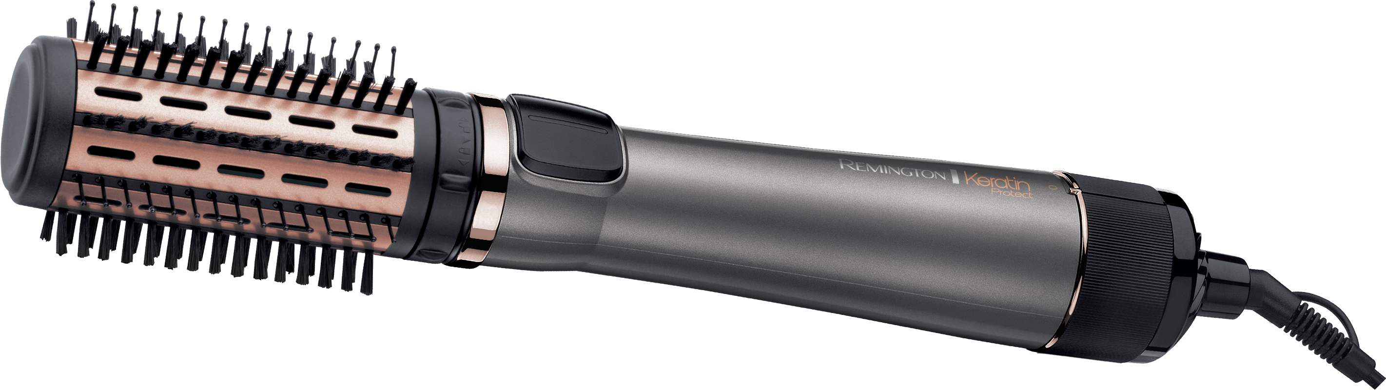 AS8810 Warmluftbürste Keratin Protect rotierende Heissluft Haar Bürste (45604560100) - Schwarz