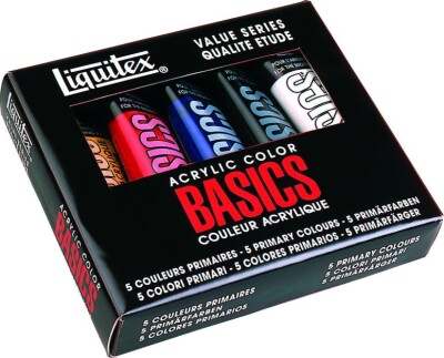 Liquitex - Basics Akrylmaling Sæt - 5X118 ML