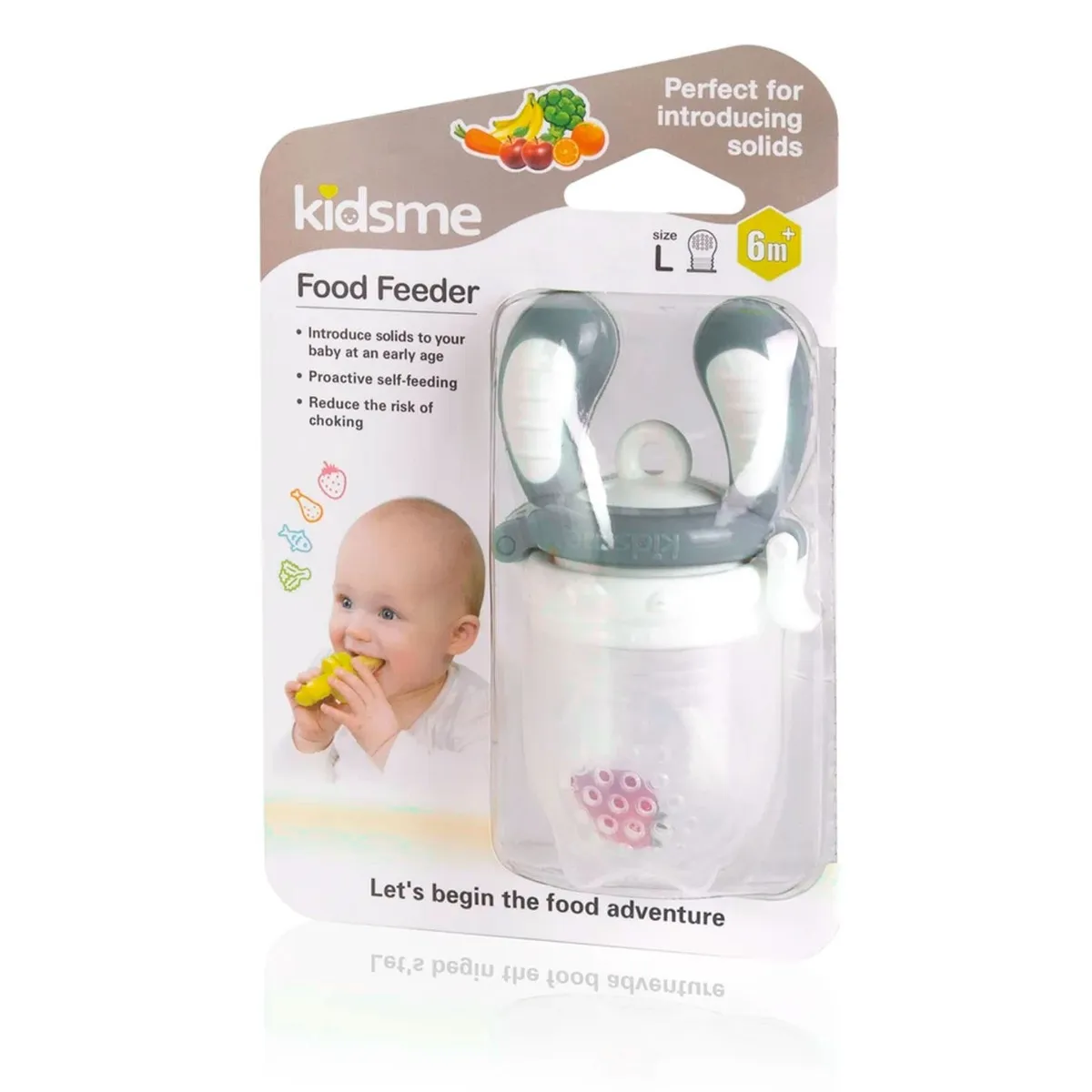 Kidsme Tétine d'Alimentation 6m+ Azure