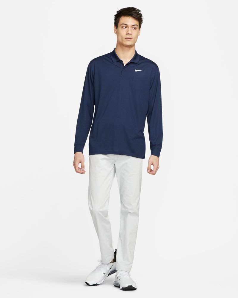 Polo manches longues Nike Dri-FIT Bleu Marine pour homme