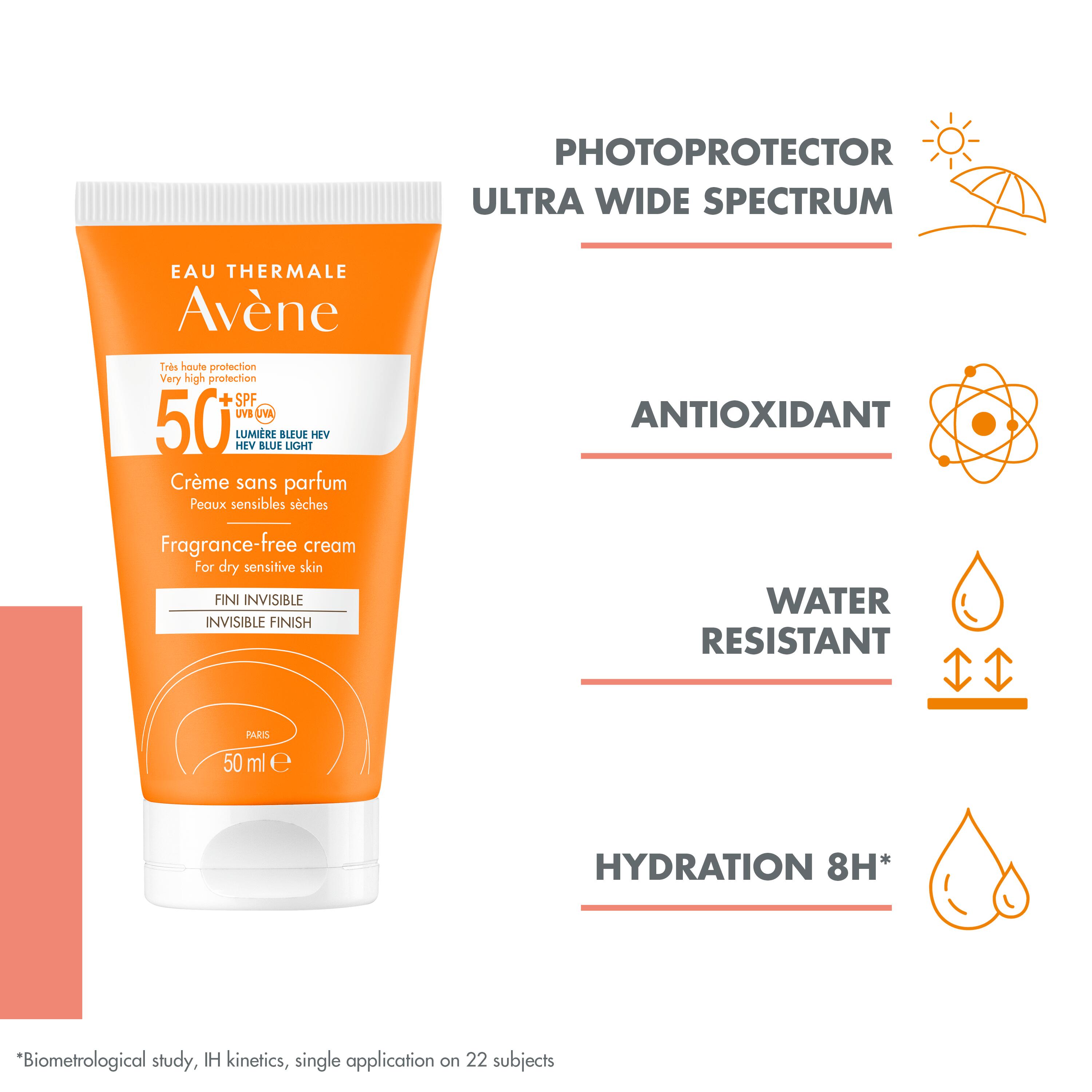 AVENE Sonnencreme Creme ohne Duft SPF50  Tb 50 ml