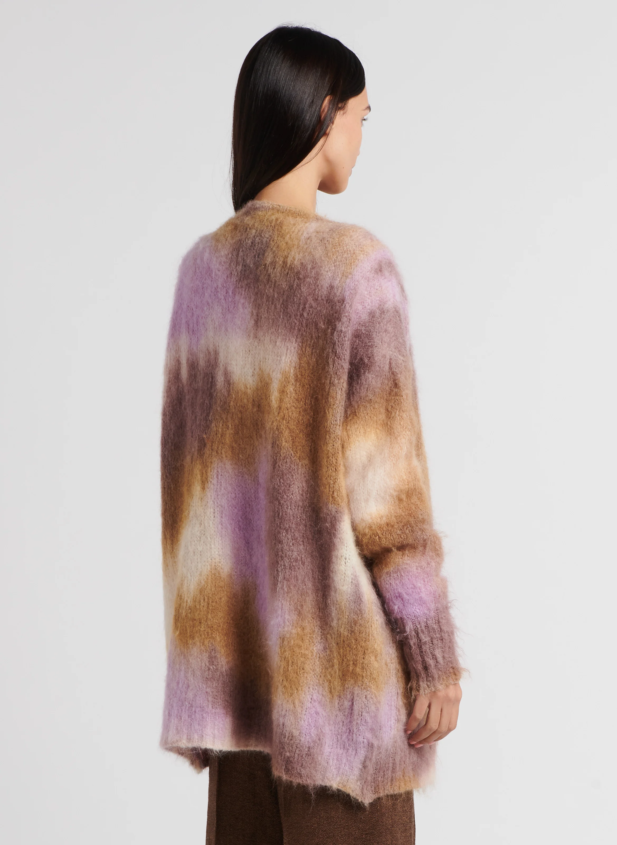 CARISSA - Gilet long ample | Violet