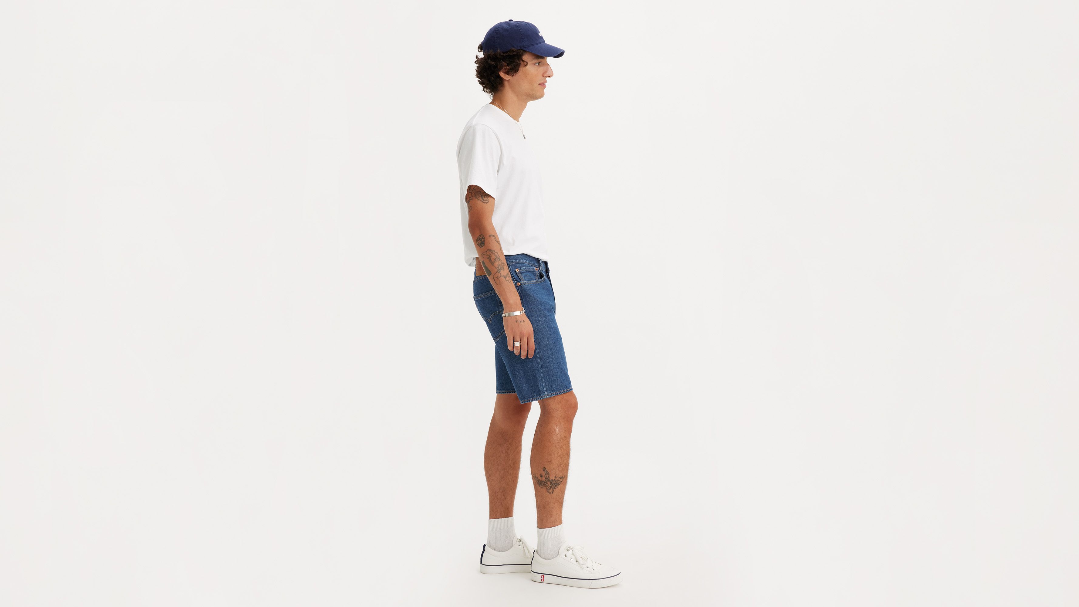 Levi's® short 501® Original Lightweight - Chips & Dip Lightweight Short - Bleu