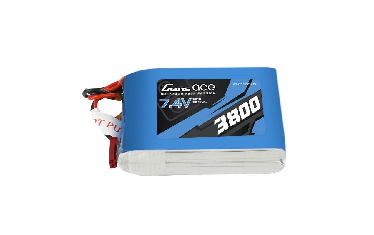 RC-Akku LiPo 3800 mAh 7.4 V TX2S LiPo Akku für Sender oder Empfänger mit JST / BEC Stecker