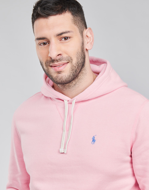 Polo Ralph Lauren - SWEAT A CAPUCHE MOLTONE EN COTON LOGO PONY PLAYER Rosa