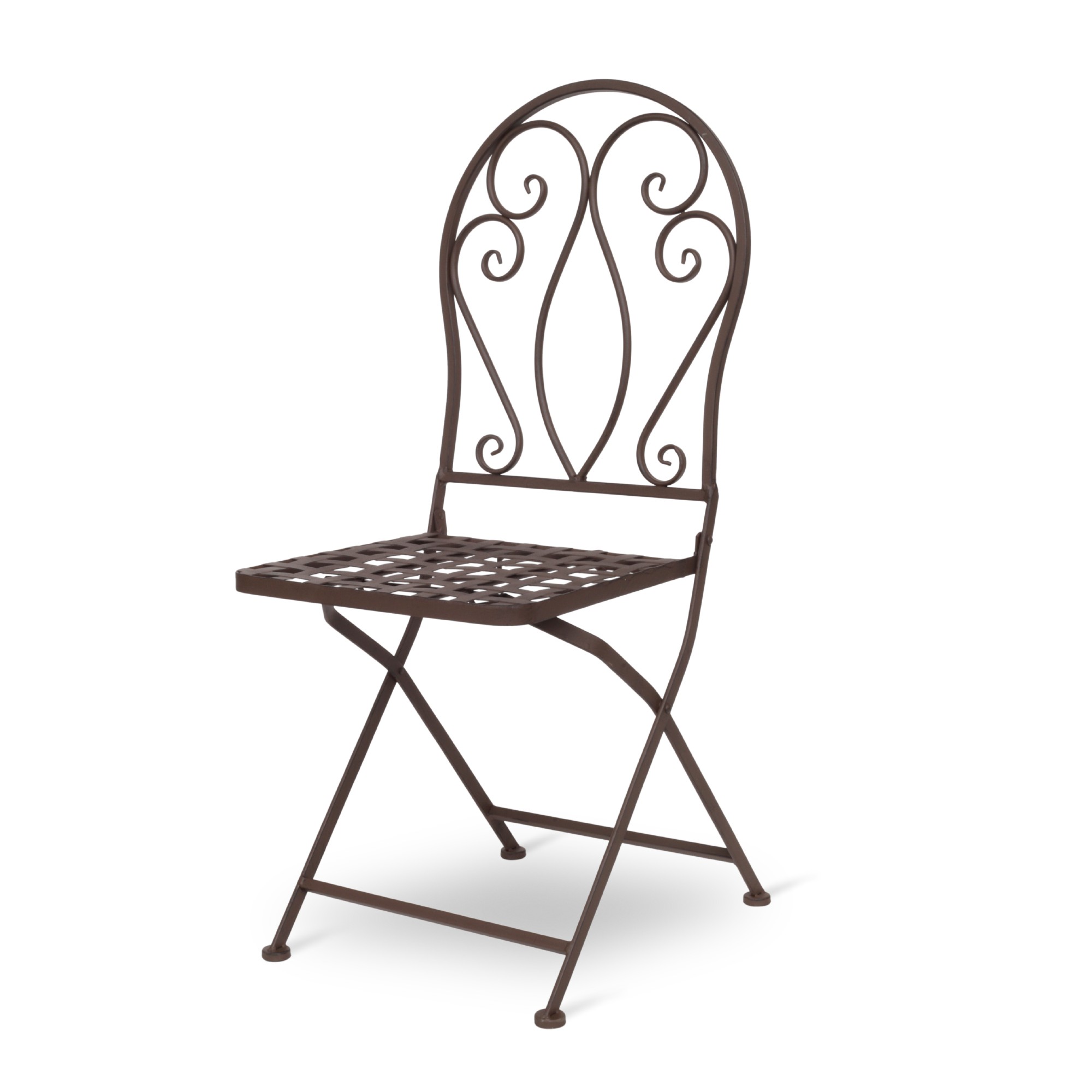 Stuhl 'Versailles' aus Eisen, braun, B 37 cm, H 94 cm, L 38 cm günstig bestellen