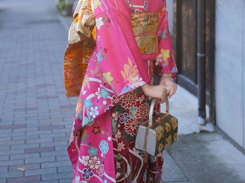 Bloomsoon - Print Kimono Robe / Accessoire / Set