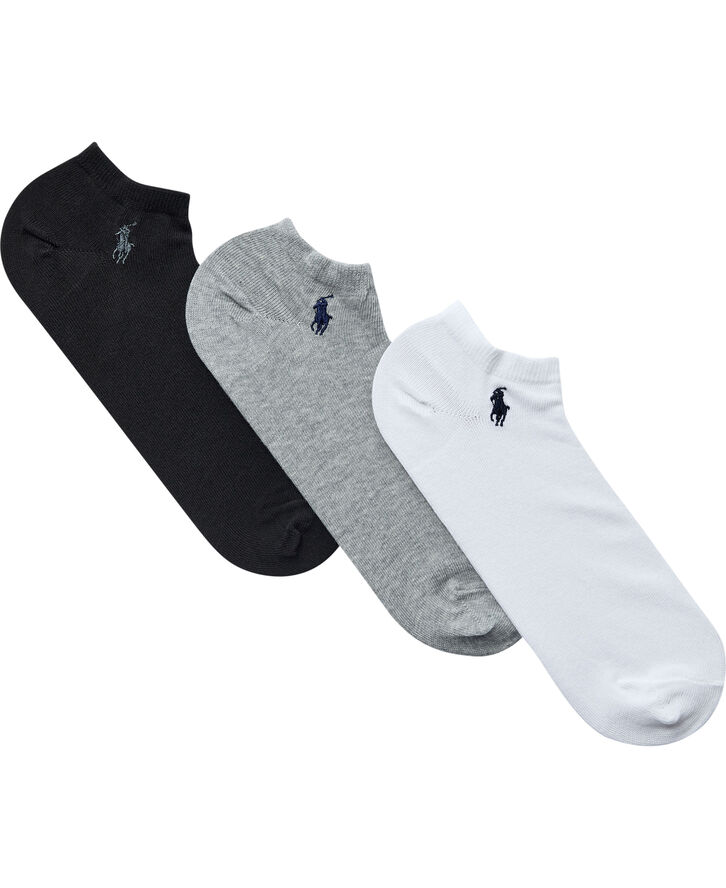 Polo Ralph Lauren COTTON BLEND-GHOST PED PP SCK 3PK Black/grey/white