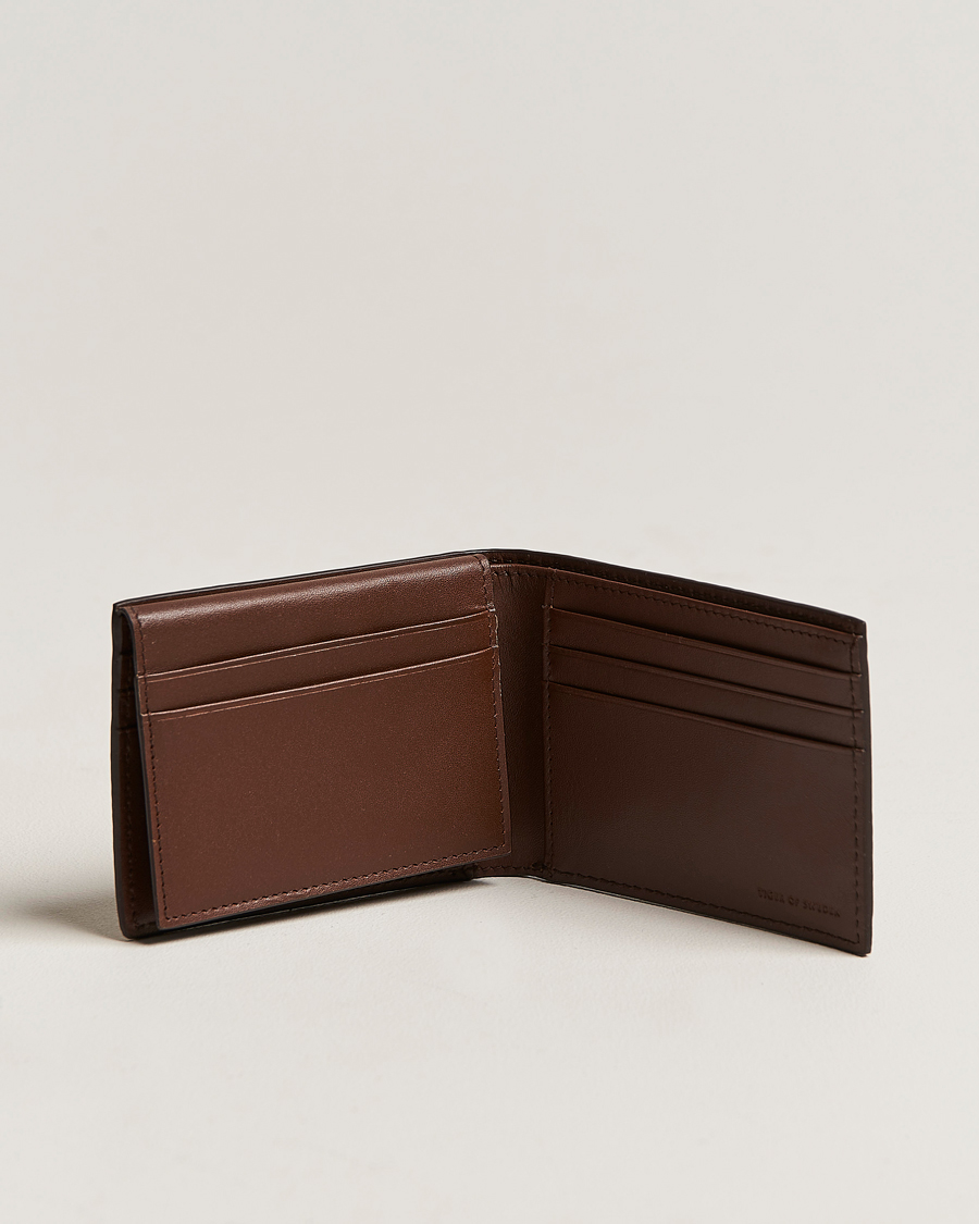 Tiger of Sweden Wrene Grained Leather Wallet Brown