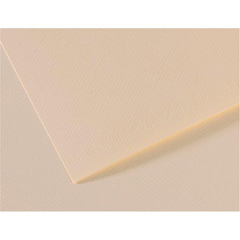 Papier dessin canson feuille mi-teintes n 110 grain        gelatine haute teneur coton   160g 50x65cm unicolore lys