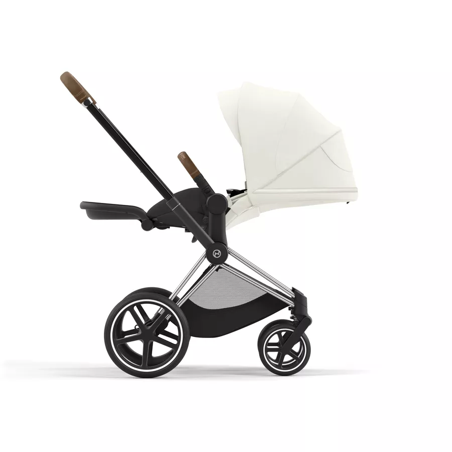 cybex PLATINUM Kombikinderwagen New Priam Chrome Brown Off White