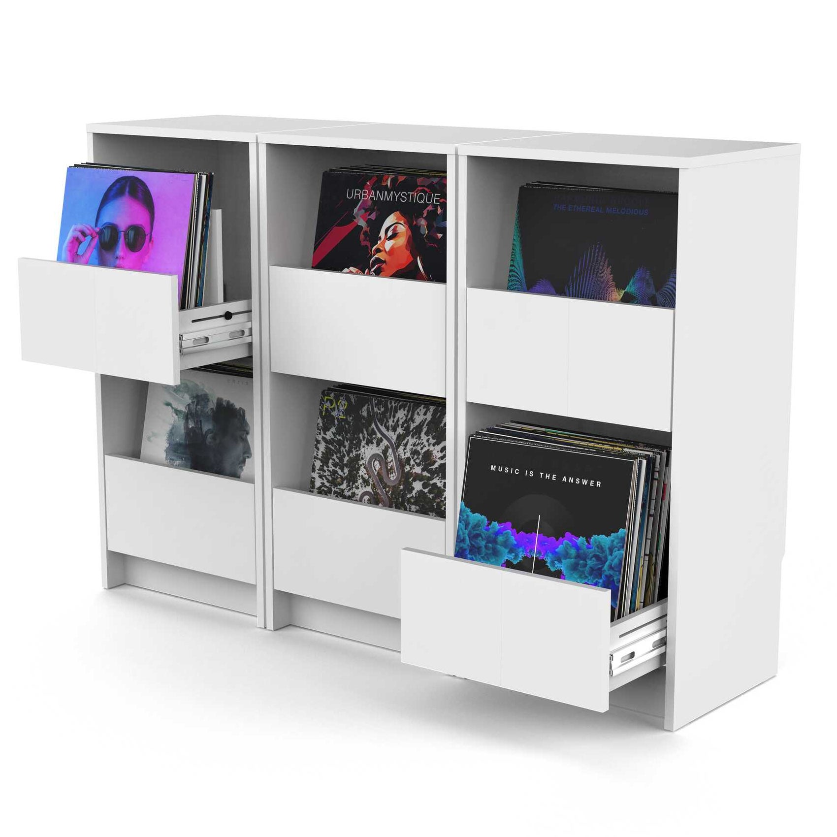 Glorious Vinyl Vault White platenkast