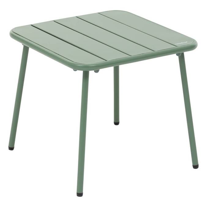 Table basse de jardin carré PHUKET Vert olive