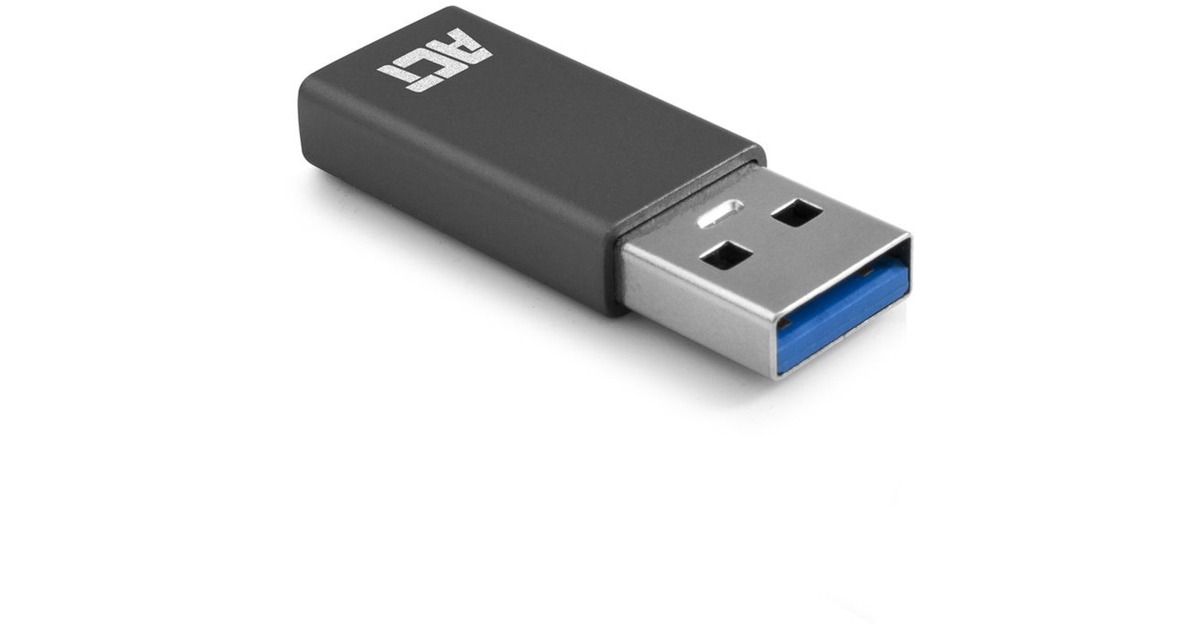 ACT ConnectivityUSB-A naar USB-C adapter  (Donkergrijs)