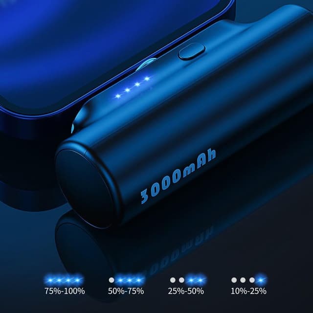 3000mAh Power Bank med 3 magnetiske adaptere