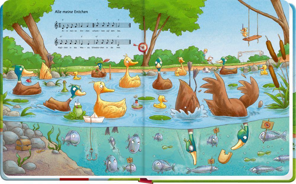 Mein großes Kinderlieder-Wimmelbuch