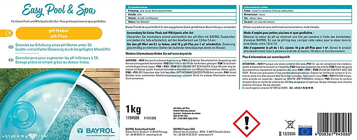 Granulés PH Plus Bayrol 1 kg