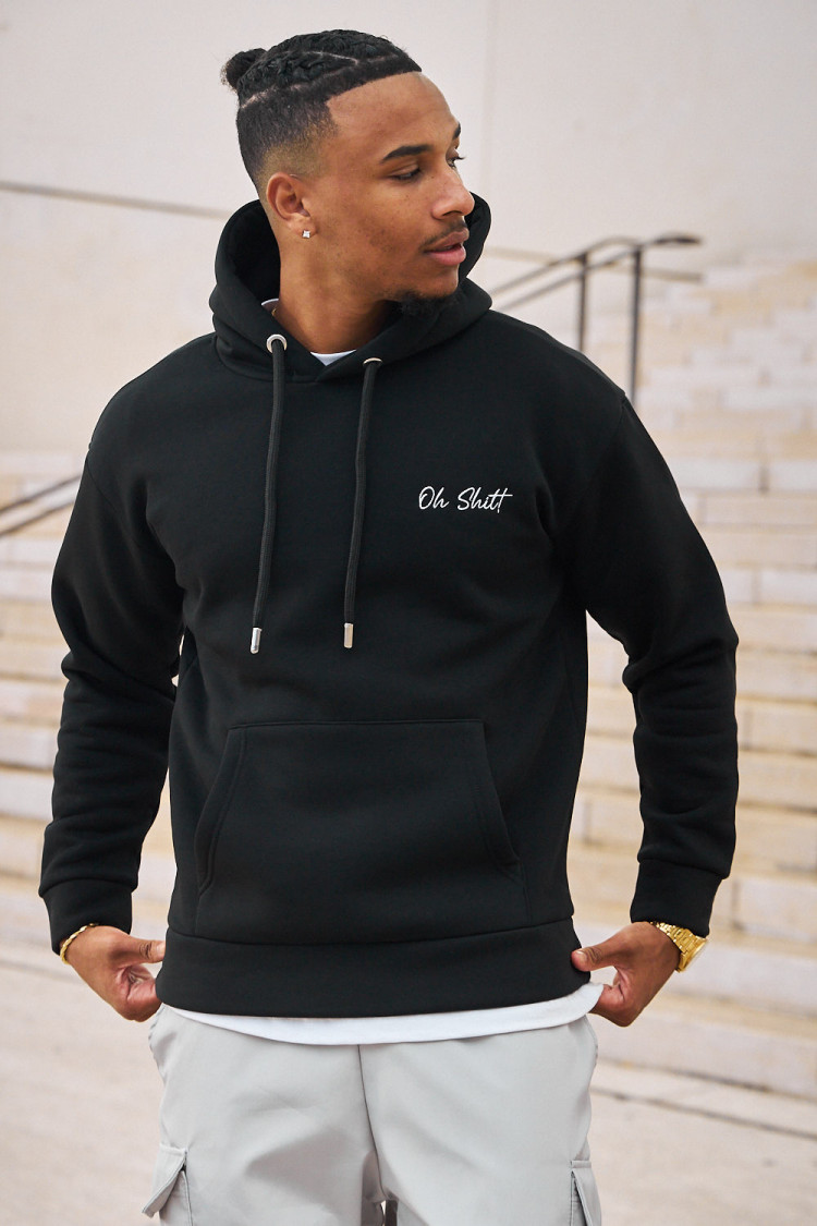 Sweat à capuche noir 