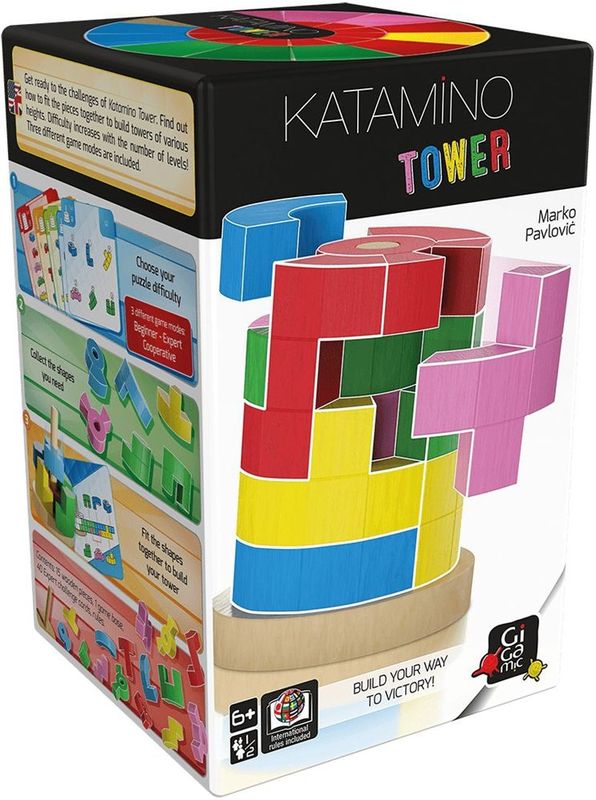 Katamino Tower - Denkspel - 3D Houten Vormen