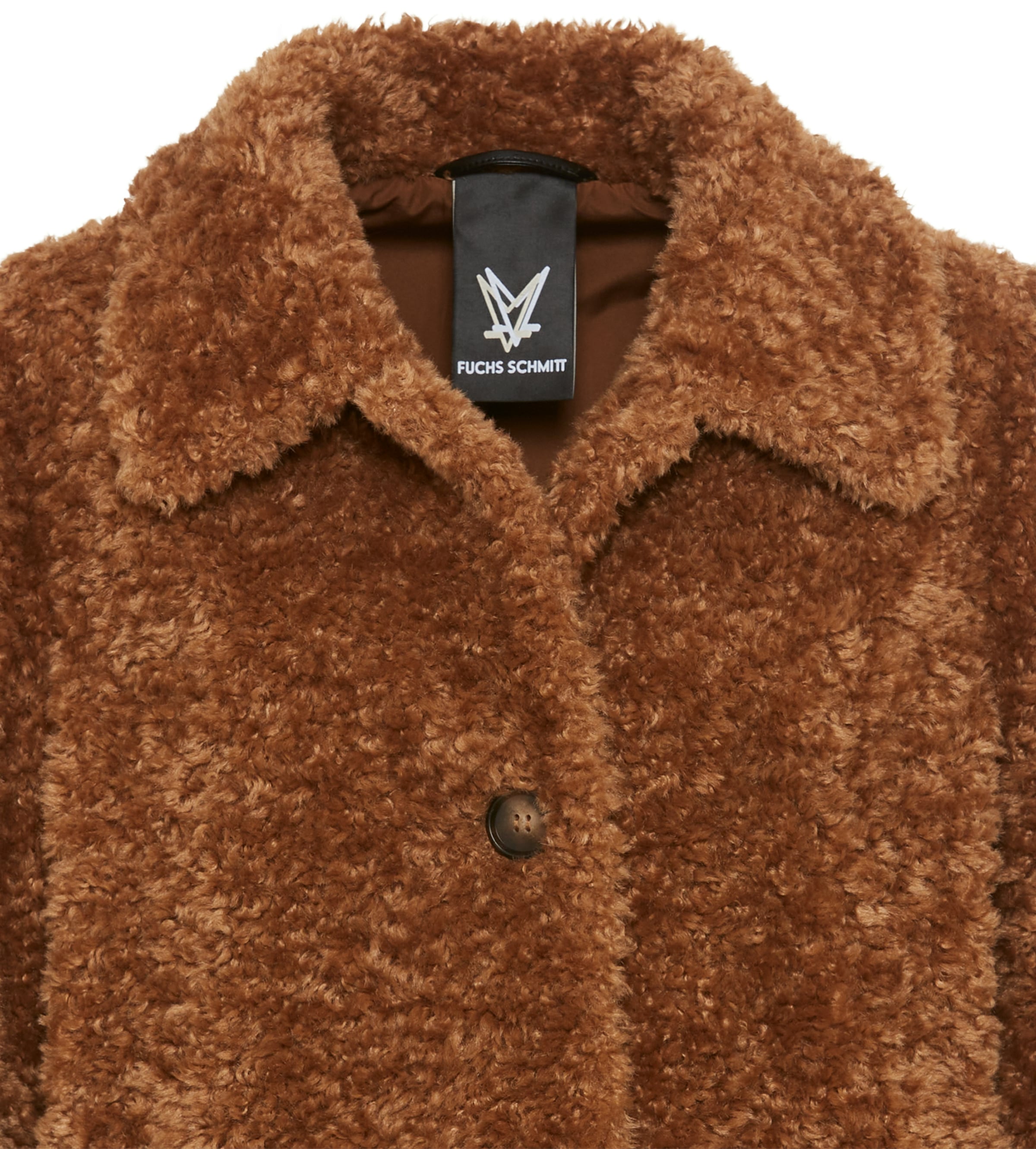 Fuchs Schmitt Fellimitatjacke »Webpelzjacke« ohne Kapuze mit Knöpfen