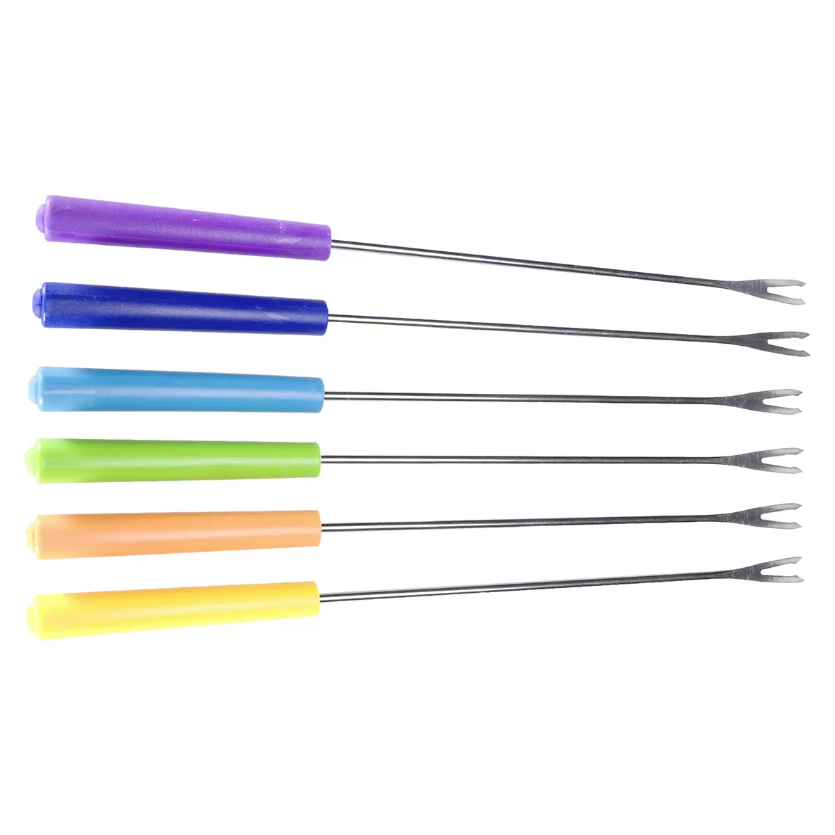 Fondue-Gabeln Colori blau,gelb,grün,hellblau,lila,orange