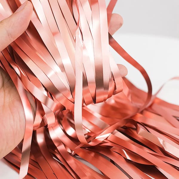 Glitter Drapery Metallic Rose Gold 3-Pack [3x2m] til fest bursdag
