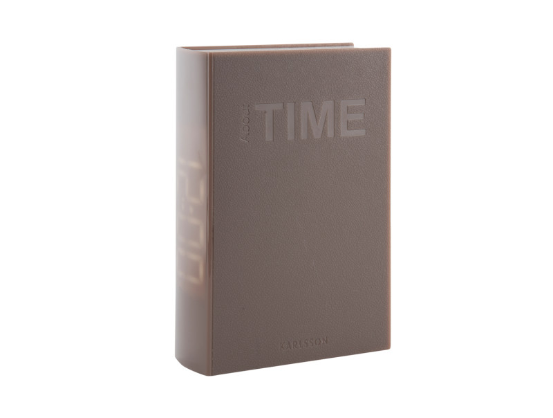 Alarm Clock Book LED KA5861WG Warm grey