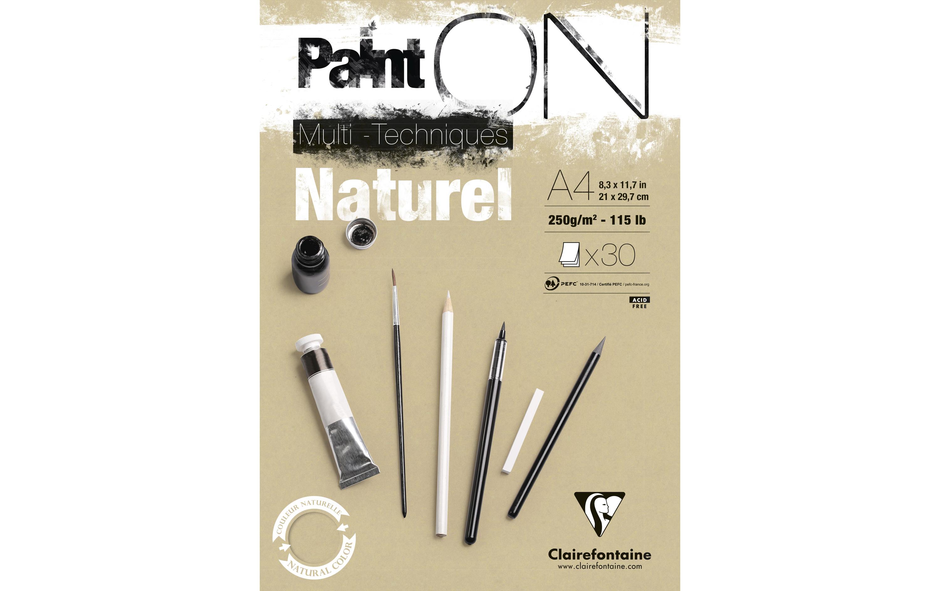 Malblock PaintON A4, 30 Blatt, SandPapier aus 100% Zellulose