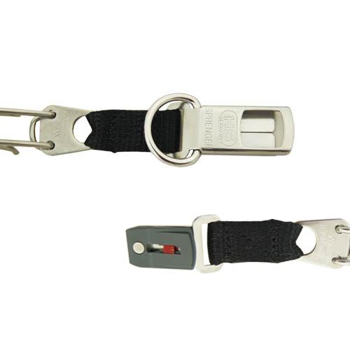 Colar Sprenger Ultra Plus em aço inoxidável com fecho Clicklock, 2,25 mm x 52 cm.