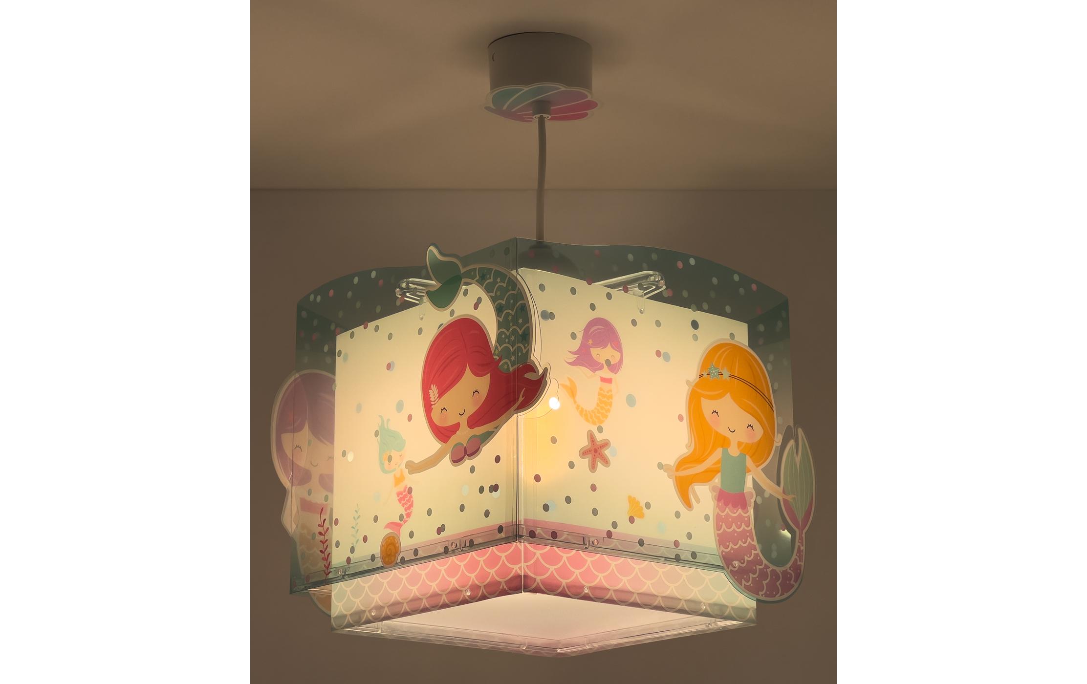 Hängelampe MermaidsPendelleuchte mit Doppelschirm für Kinderzimmer